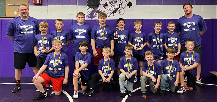 Norwich Pee Wee Wrestlers compete in Susquehanna Valley Sabers Wrestling Tournament